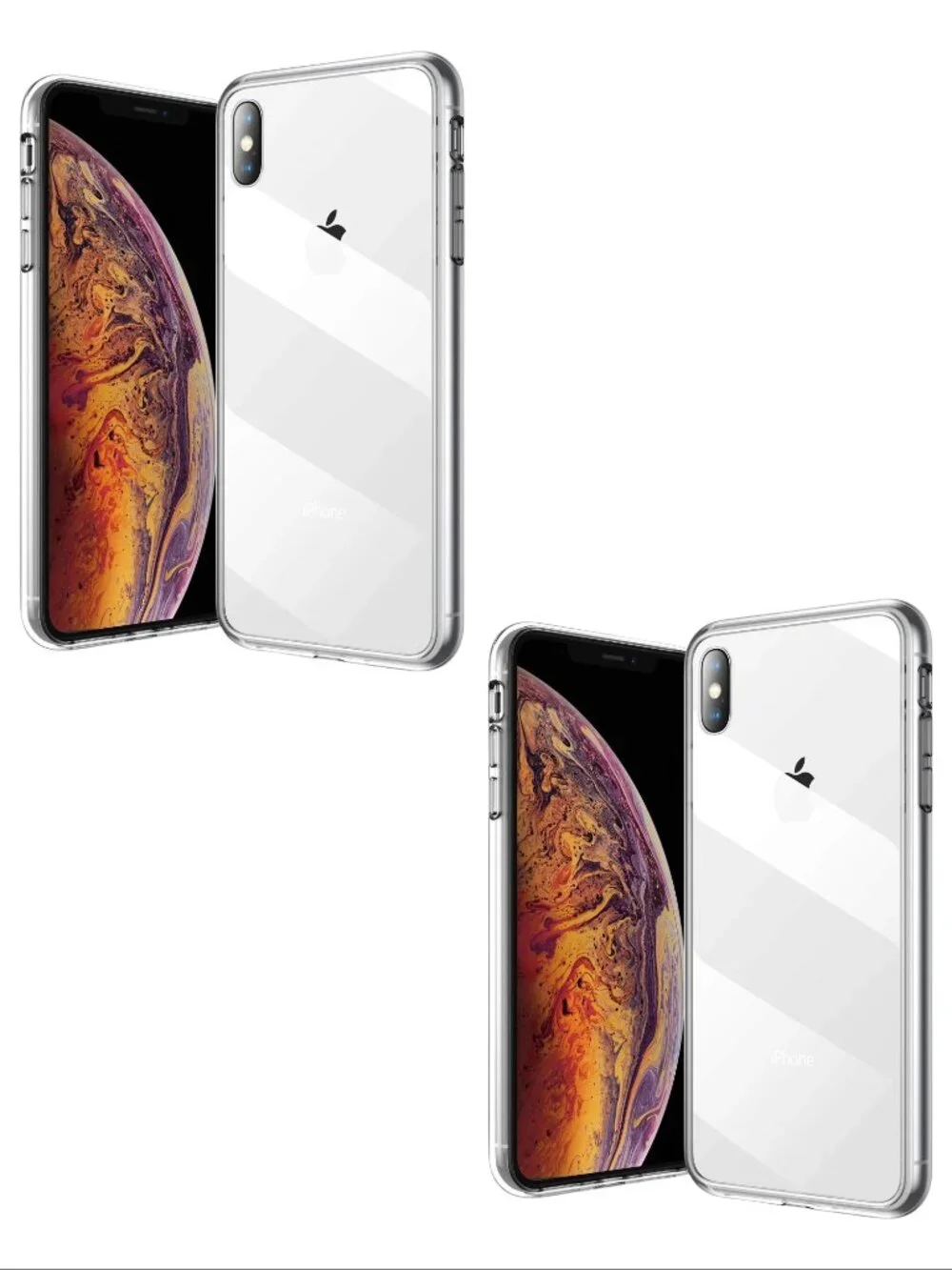 NEW iPhone 10 X XS Case Clear 360 Full Body Transparent Protective Bumper Cover